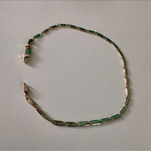 Elegant 14k yellow gold bracelet